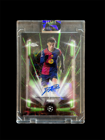 Pedri Black Lazer Auto /99 Topps Chrome UCC 2024/25