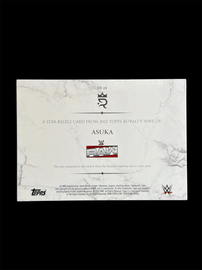Asuka Star Relic /25 Topps Royalty WWE 2025