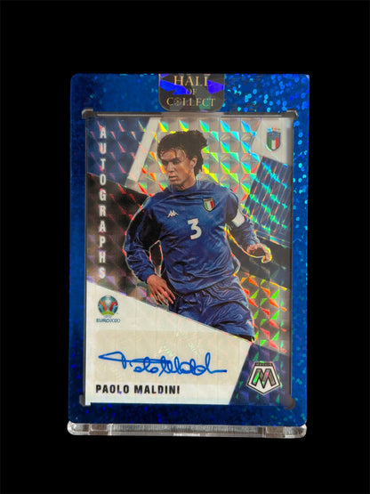 Paolo Maldini Auto Panini Mosaic UEFA Euro Soccer 2021