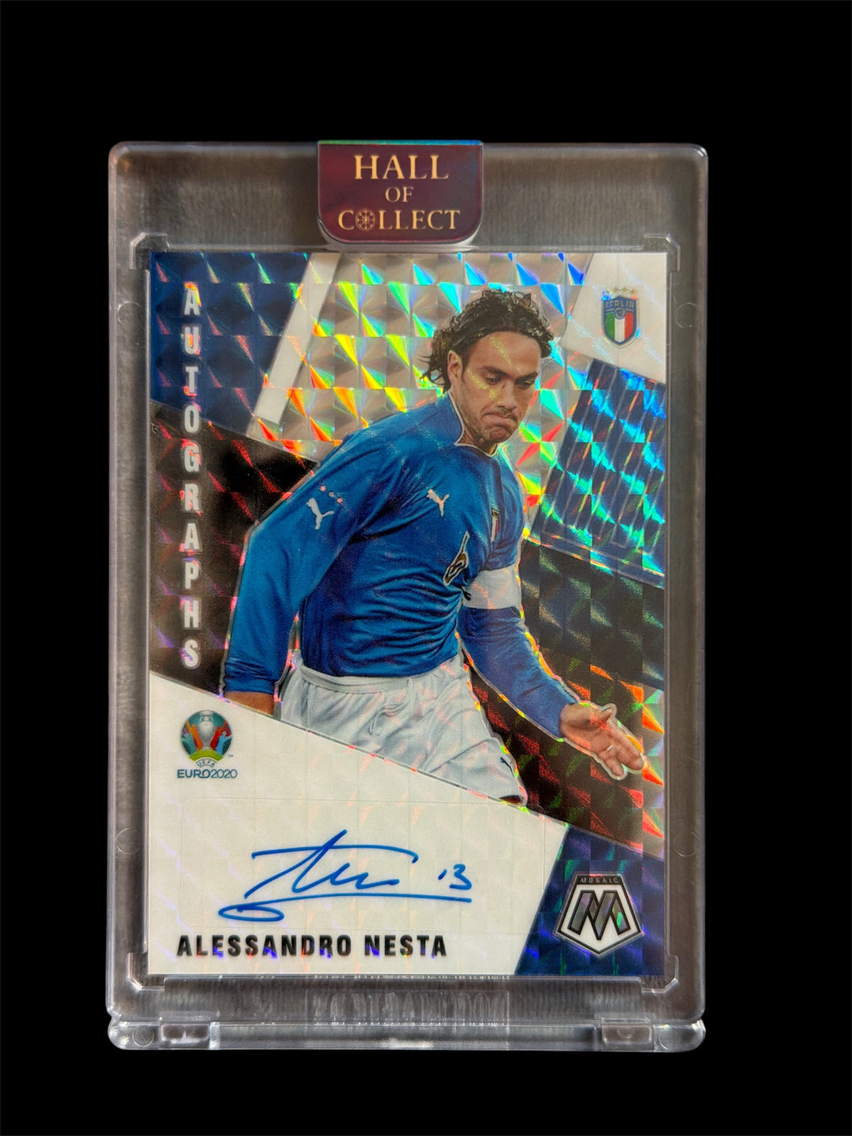 Alessandro Nesta Auto Panini Mosaic UEFA Euro Soccer 2021