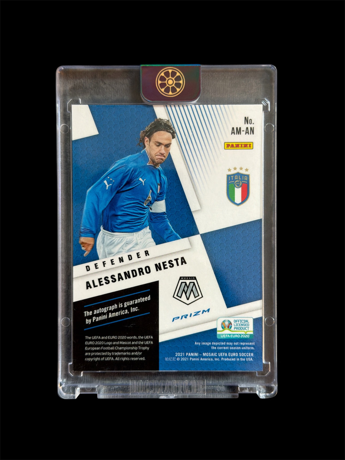 Alessandro Nesta Auto Panini Mosaic UEFA Euro Soccer 2021