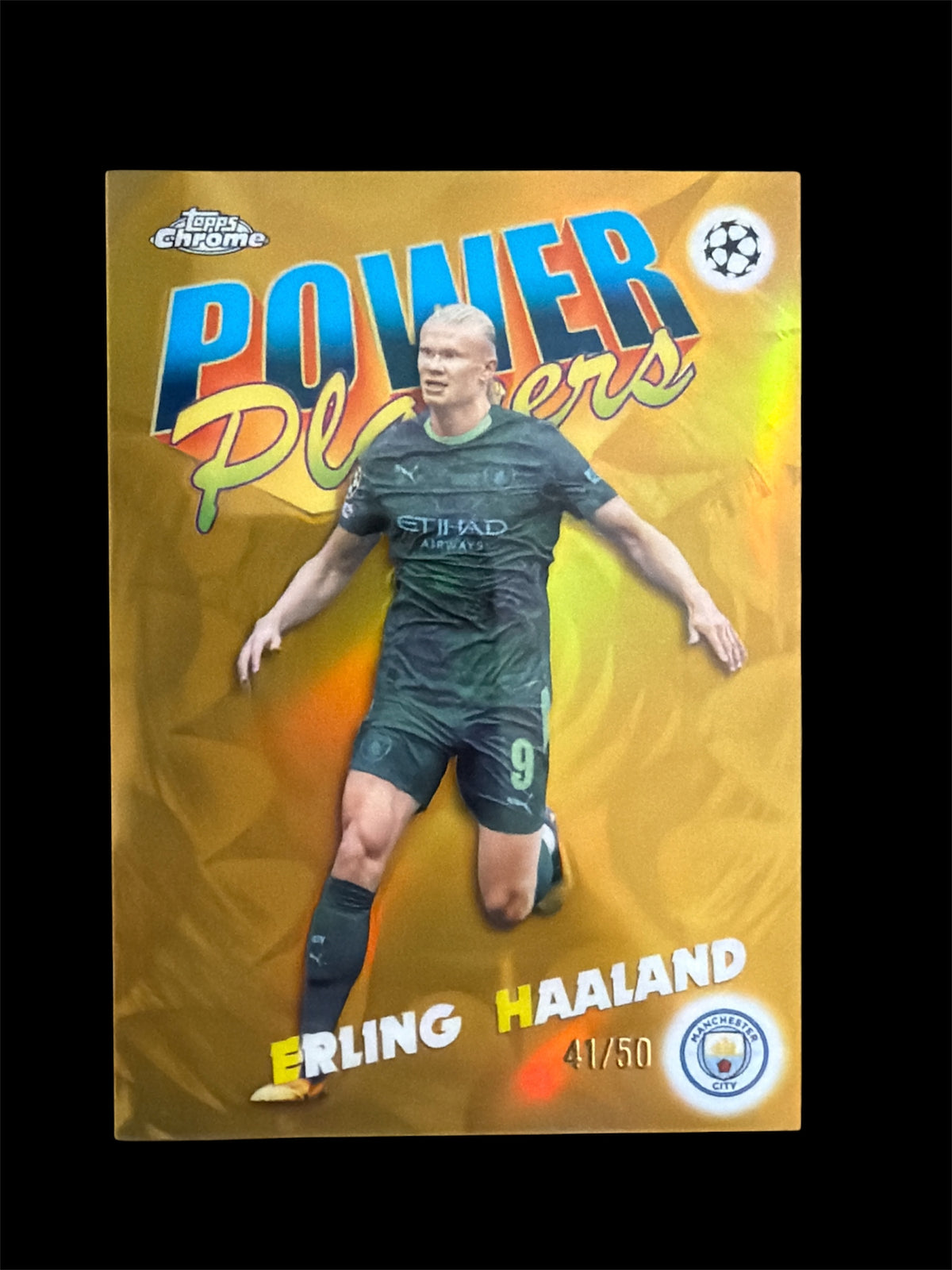 Erling Haaland Power Players /50 Topps Chrome UCC 2026