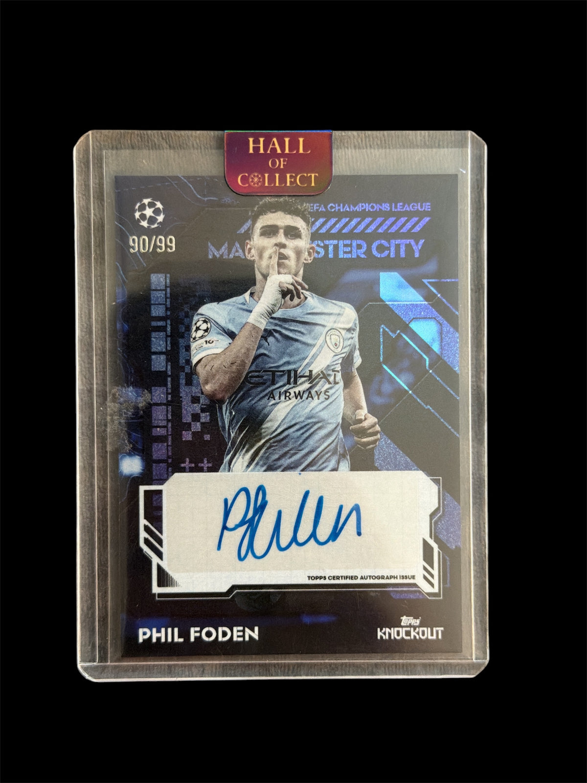 Phil Foden Auto /99 Topps Knockout UCC 2025/26