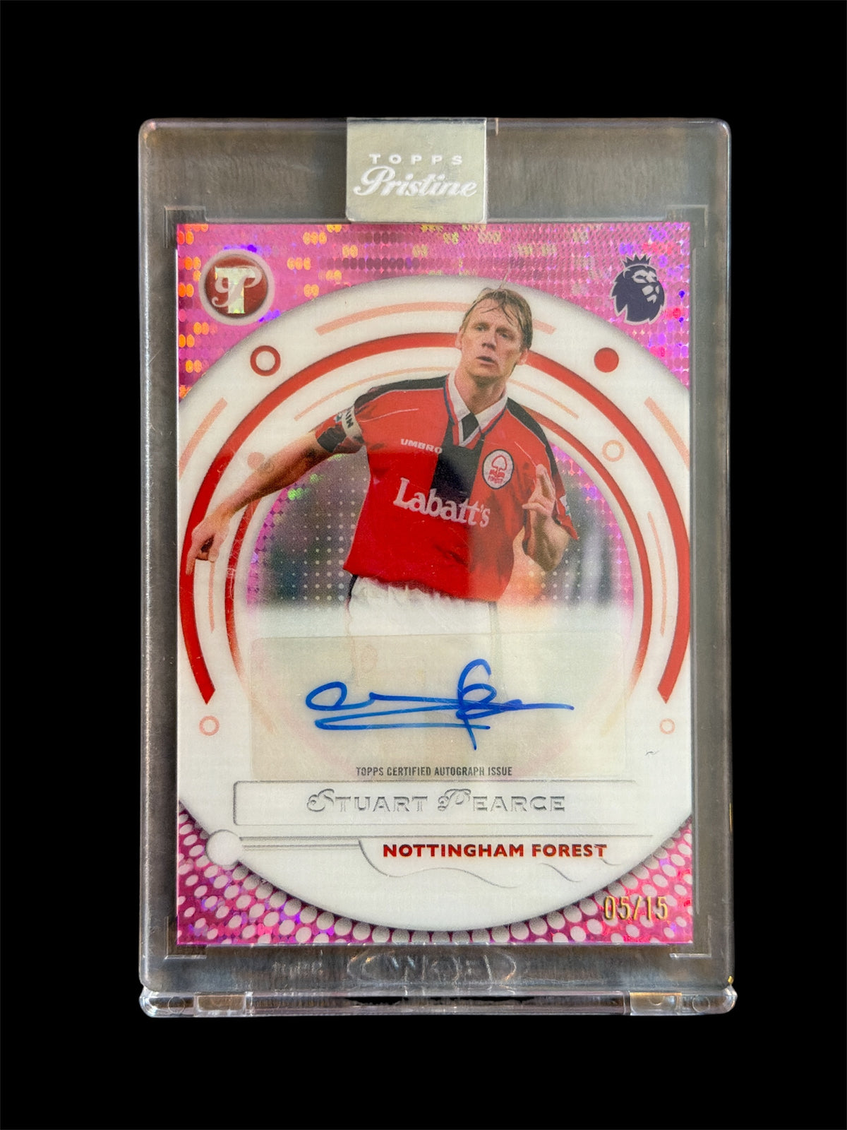 Stuart Pearce Auto /15 Topps Pristine BPL 2026