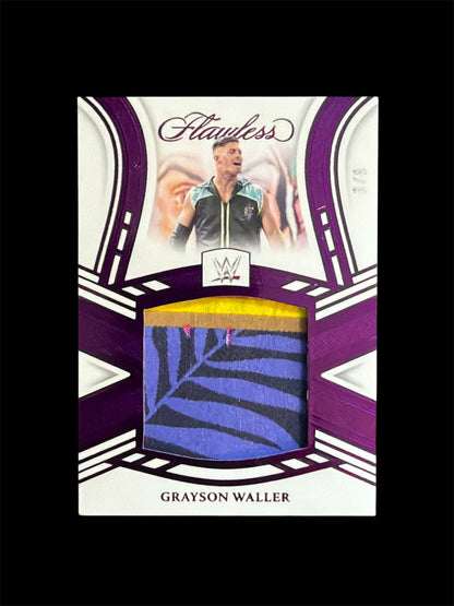 Grayson Waller Relic /8 Panini Flawless WWE 2024