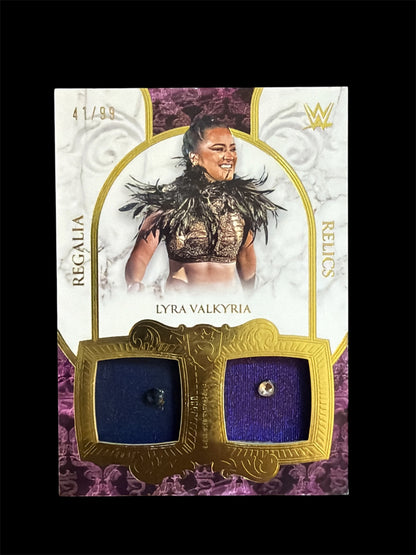 Lyra Valkyria Regalia Relic /99 Topps Royalty WWE 2025