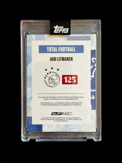 Jari Litmanen Auto /49 Topps 125 Jahre Ajax Amsterdam 2025