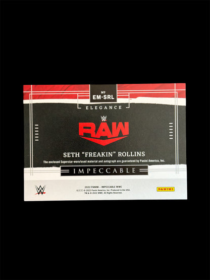 Seth „Freakin“ Rollins Elegance Relic On Card Auto /99 Panini Impeccable WWE 2022