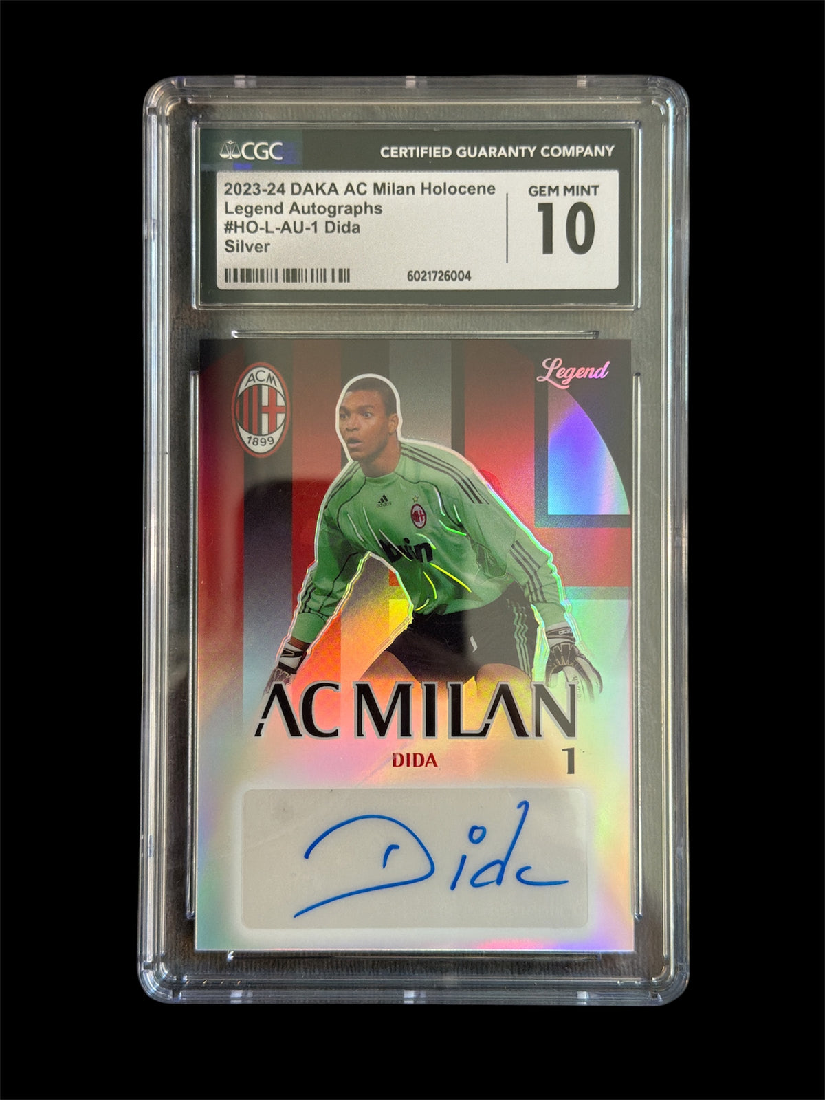 Dida Legend Auto /40 CGC 10 Daka AC Milan Holocene 2023-24