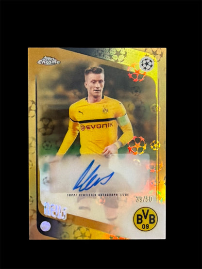 Marco Reus Auto /50 Gold Starball Topps Chrome UCC 2025/26