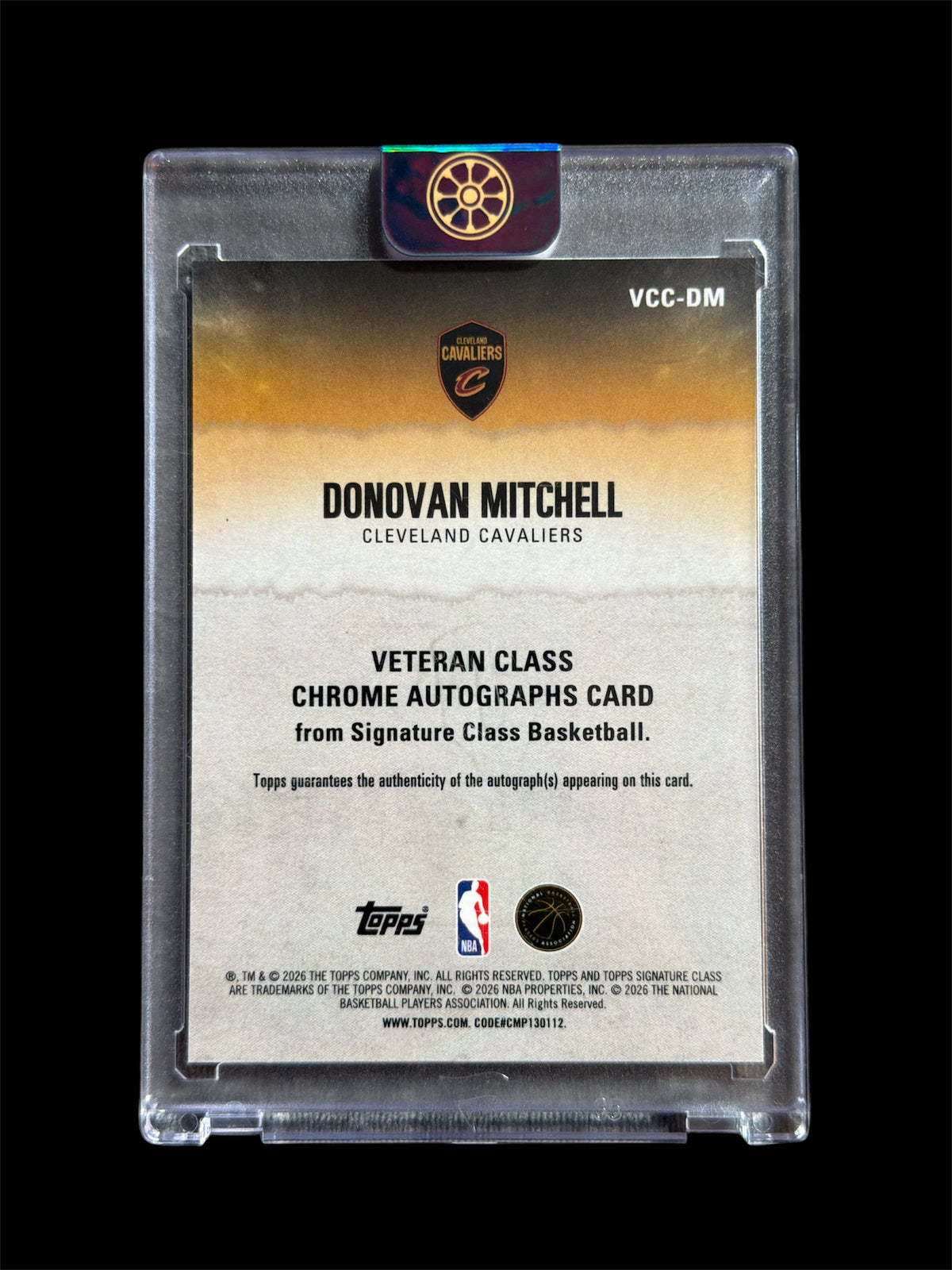 Donovan Mitchell On Card Auto /5 Topps Signature Class Basketball 2026