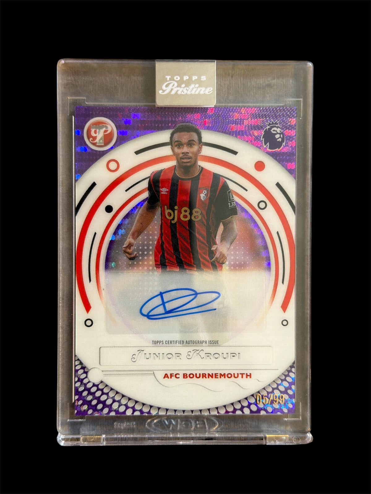 Junior Kroupi Auto /99 Topps Pristine BPL 2026