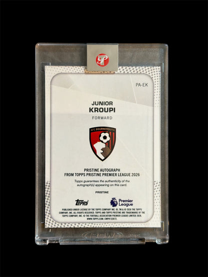 Junior Kroupi Auto /99 Topps Pristine BPL 2026