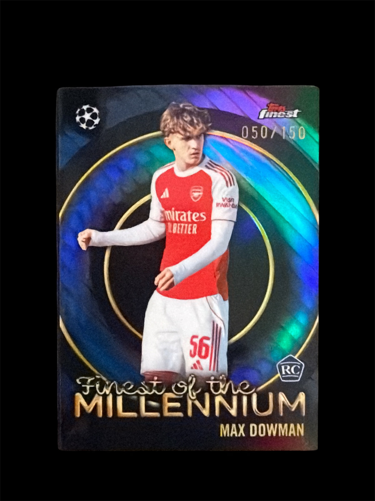 Max Dowman RC Finest of the Millenium /150 Topps Finest UCC 2026