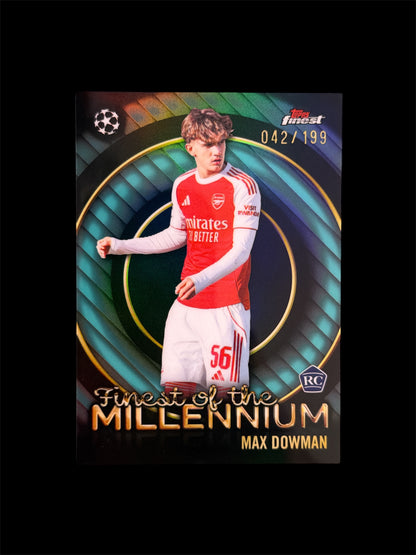 Max Dowman RC Finest of the Millenium /199 Topps Finest UCC 2026
