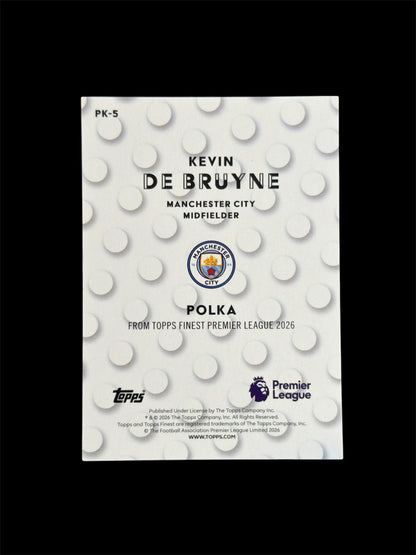 Kevin De Bruyne Polka Topps Finest BPL 2026