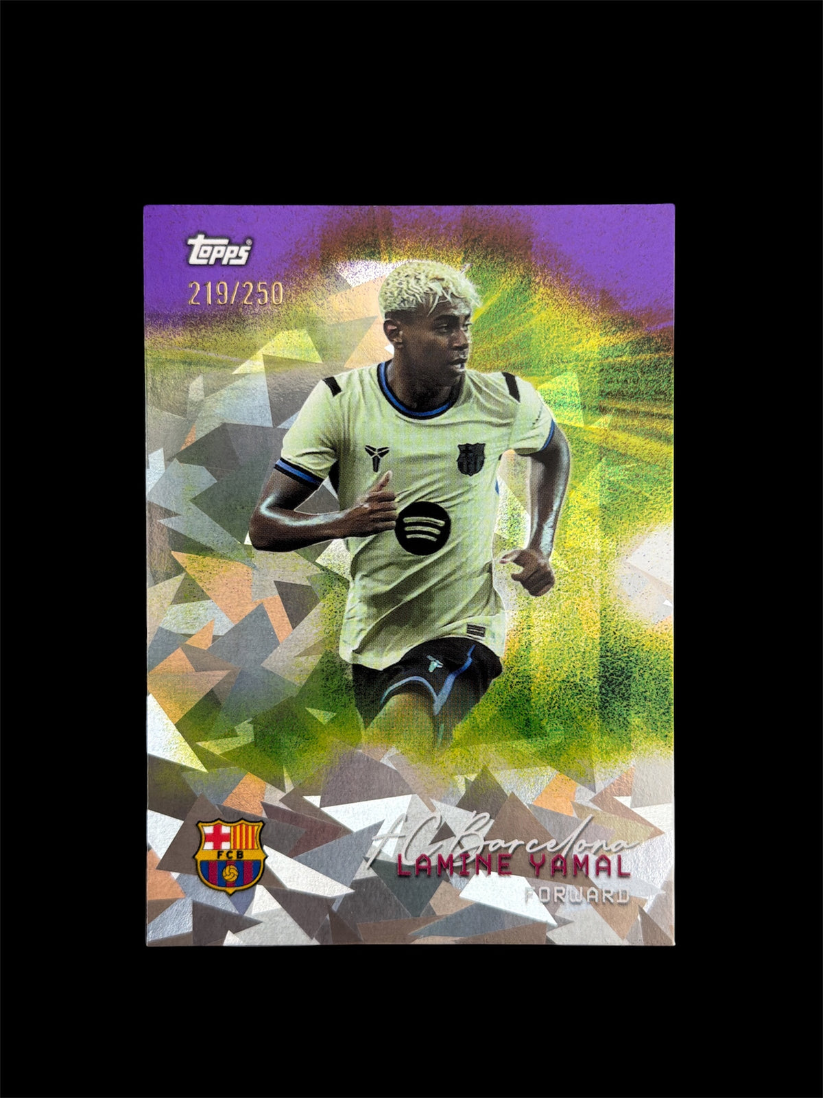 Lamine Yamal /250 Cracked Ice Topps FC Barcelona Team Set 2025