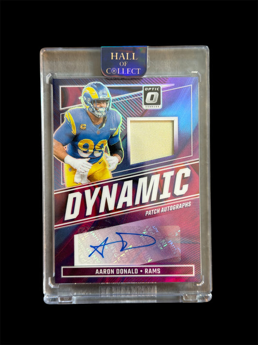 Aaron Donald Dynamic Patch Auto /25 Panini Optic Football 2024