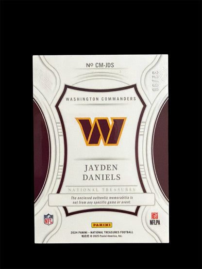 Jayden Daniels RC Patch Century /99 Panini National Treasures Football 2024