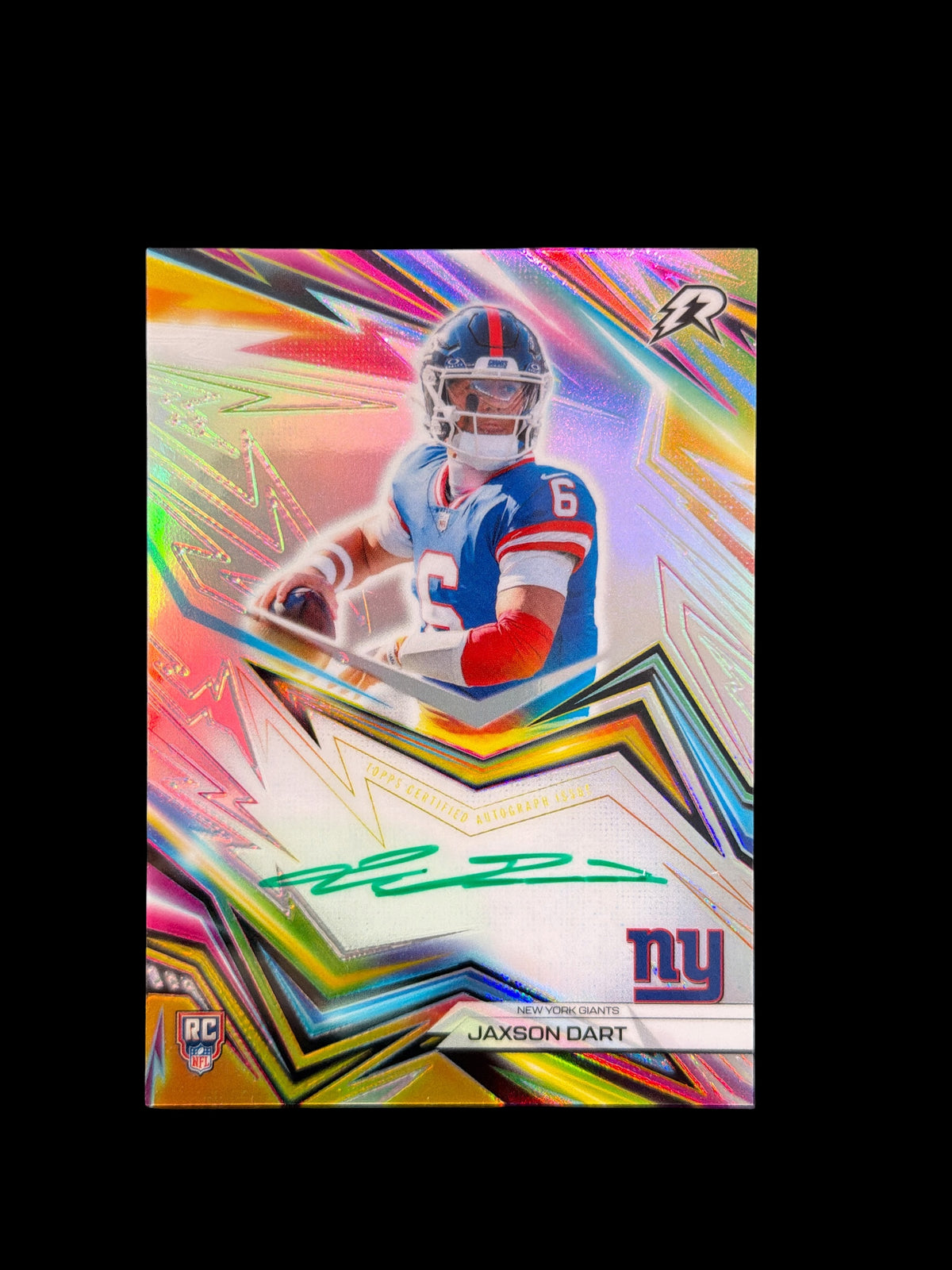 Jaxson Dart RC On Card Auto Topps Resurgence Football 2025