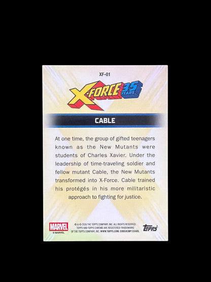 Cable X-Force /25 Topps Chrome Marvel 2026