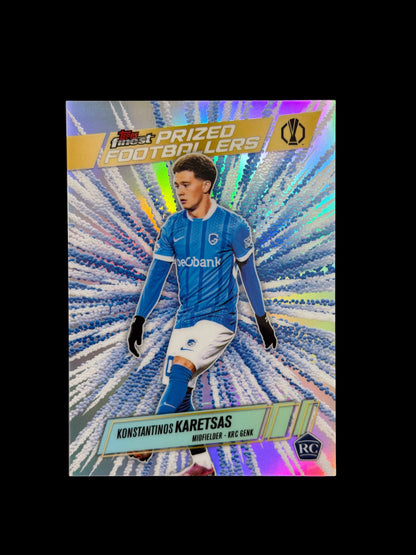 Konstantinos Karetsas RC Prized Footballers Topps Finest 2026