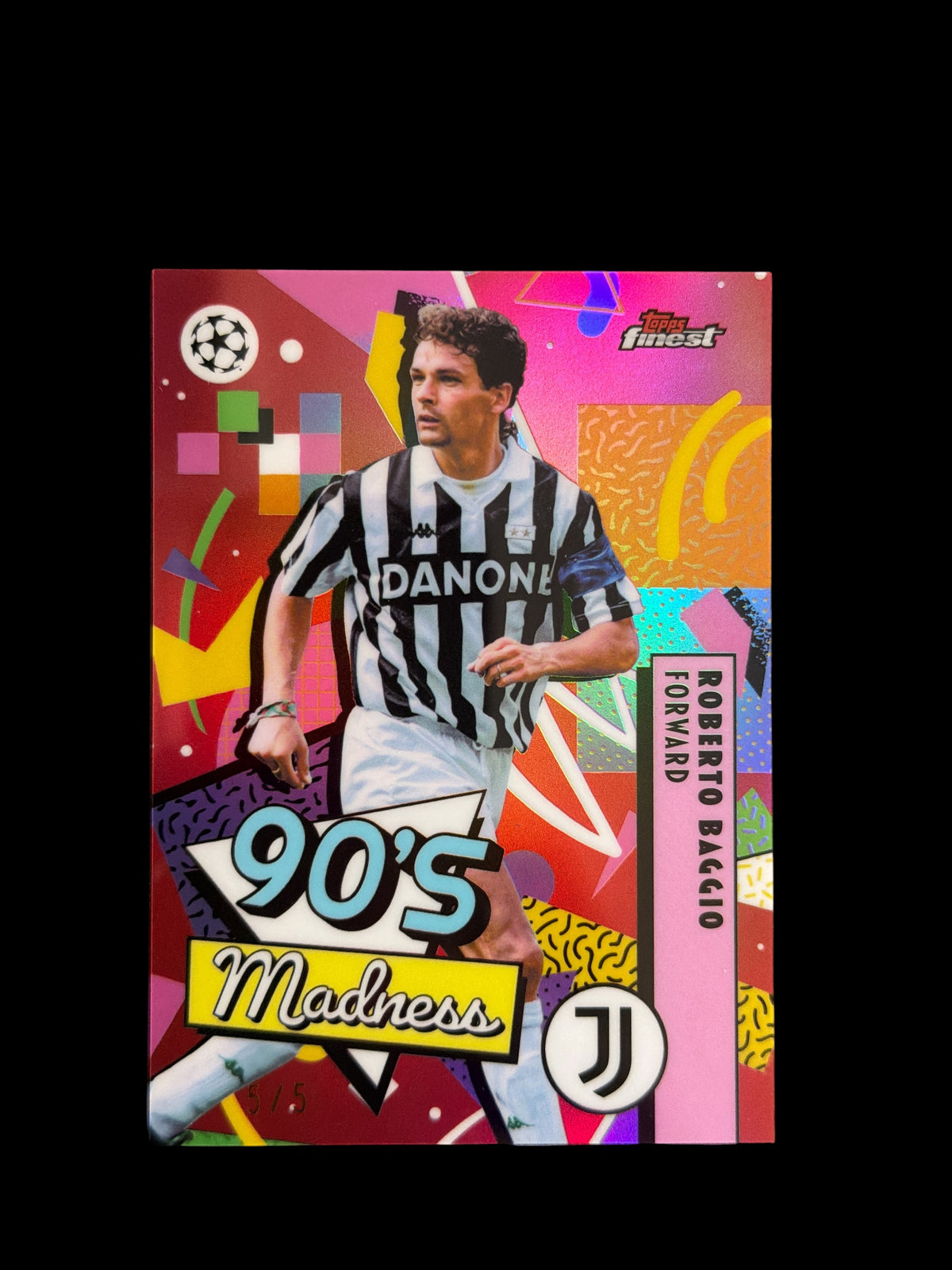Roberto Baggio 90‘s Madness /5 Topps Finest UCL 2026