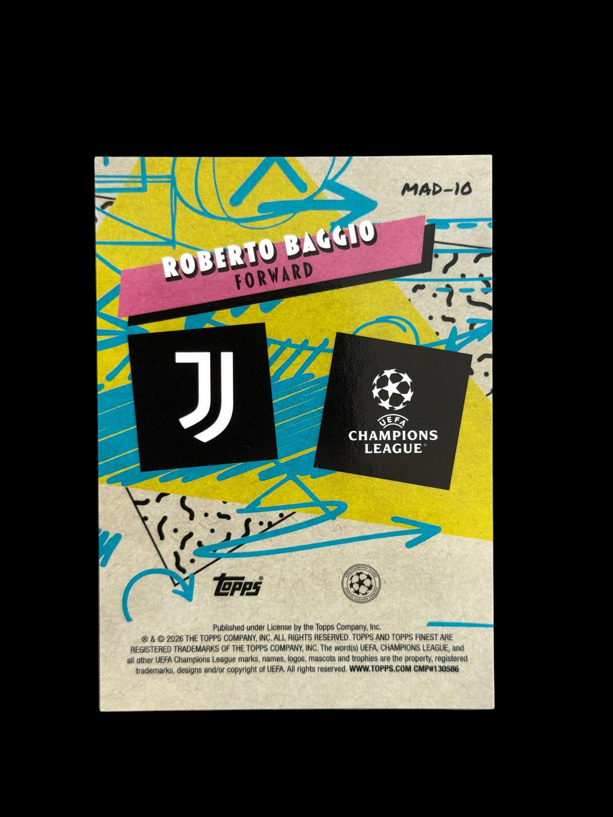 Roberto Baggio 90‘s Madness /5 Topps Finest UCL 2026