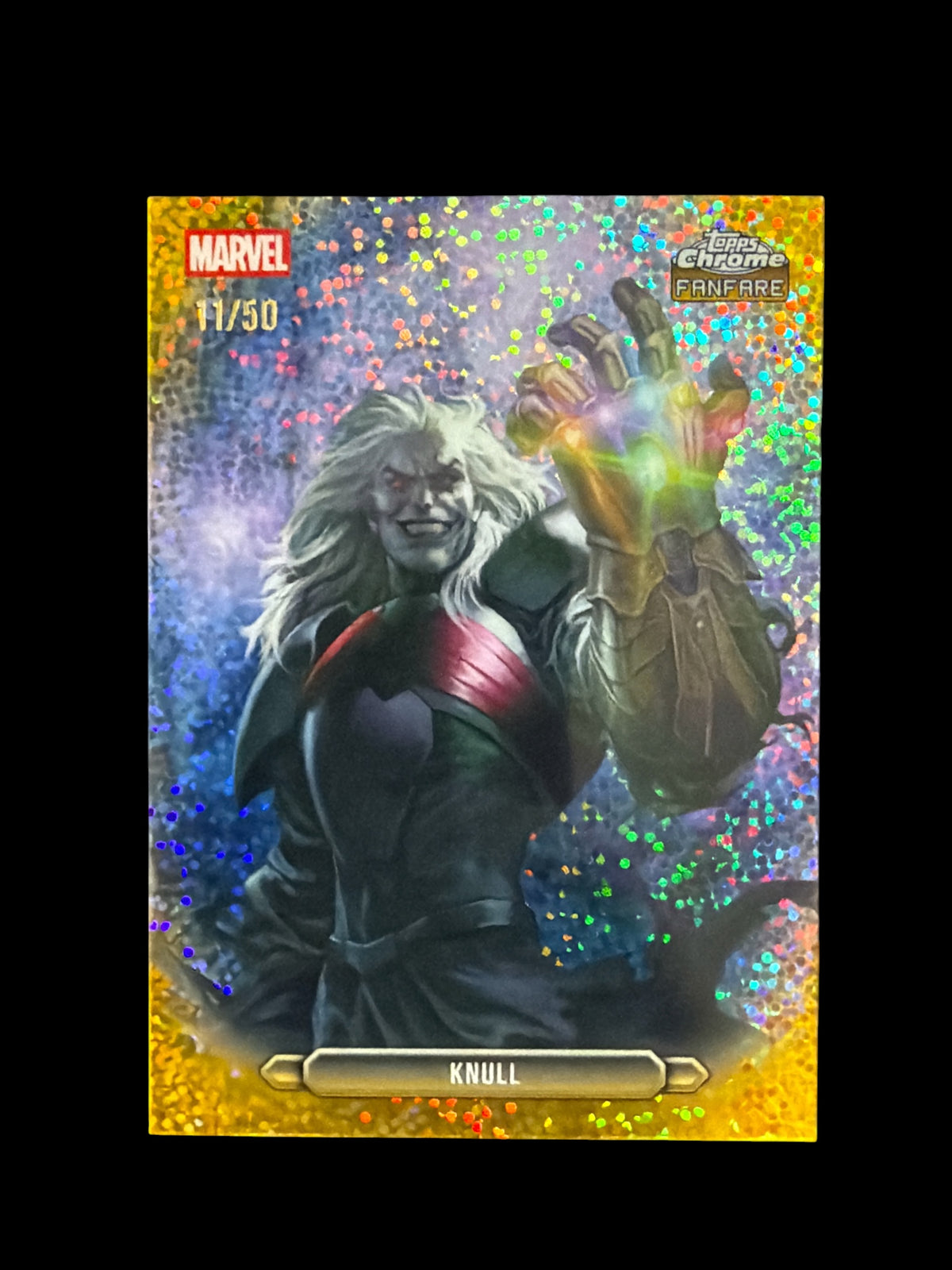 Knull Fanfare /50 Gold Speckle Topps Marvel Chrome 2026