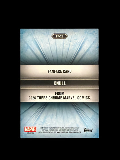 Knull Fanfare /50 Gold Speckle Topps Marvel Chrome 2026