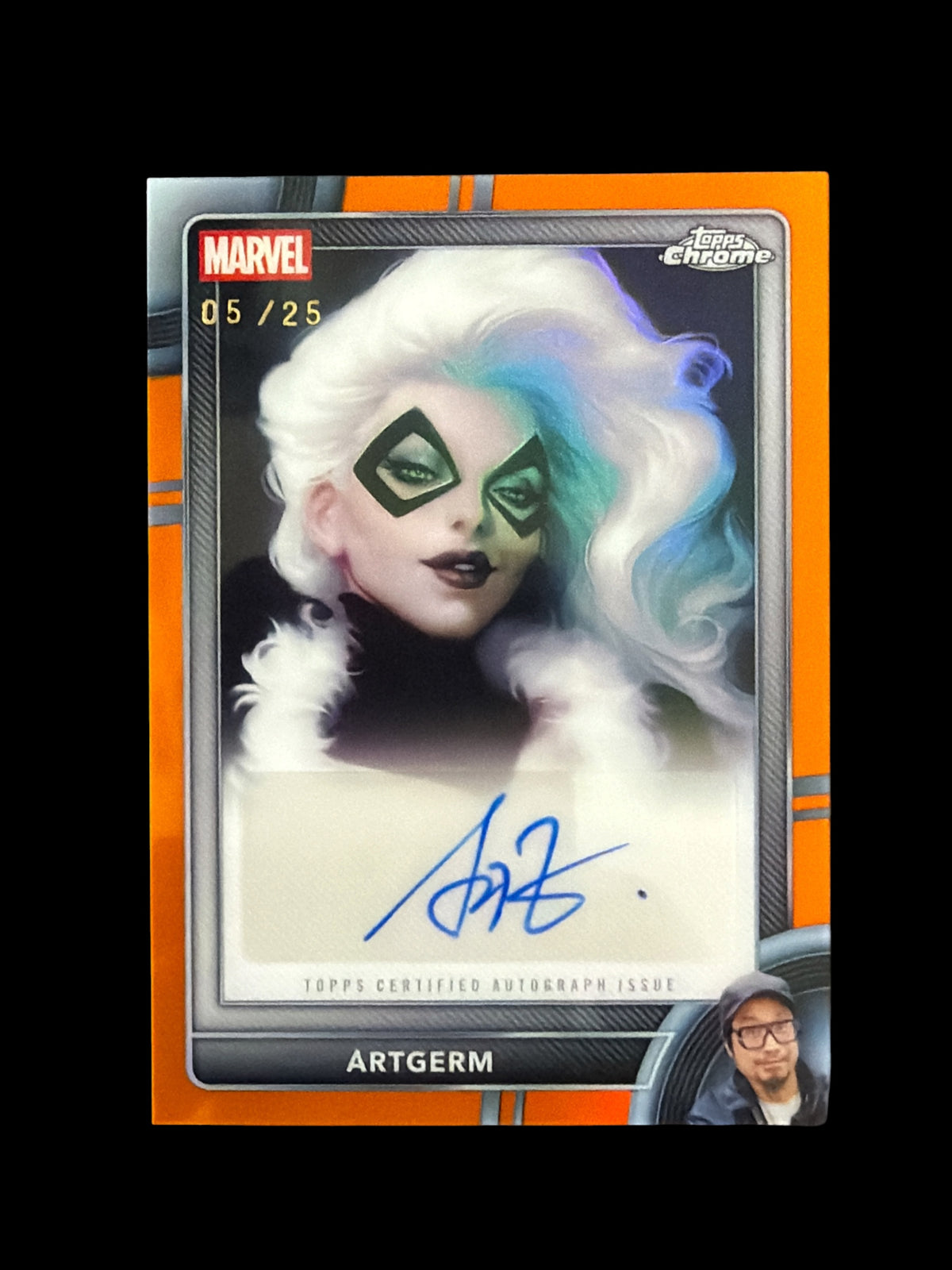 Black CAT Auto /25 Artgerm Topps Marvel Chrome 2026