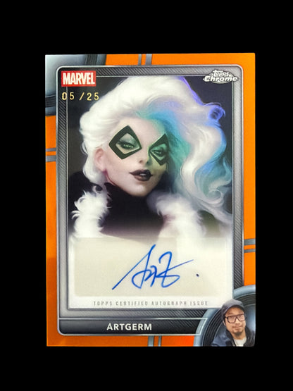 Black CAT Auto /25 Artgerm Topps Marvel Chrome 2026