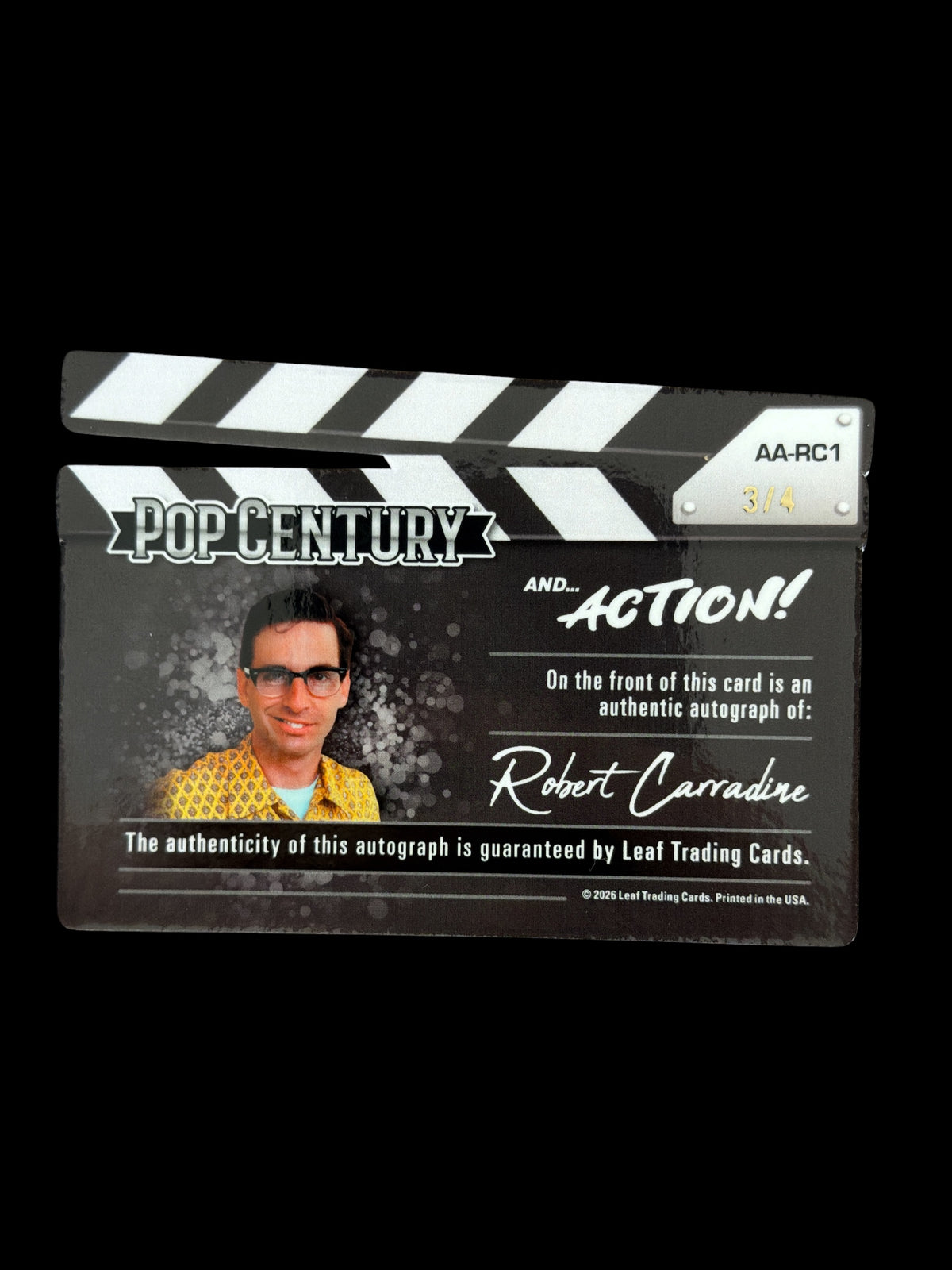 Robert Carradine Auto /4 And Action Leaf Pop Century 2026