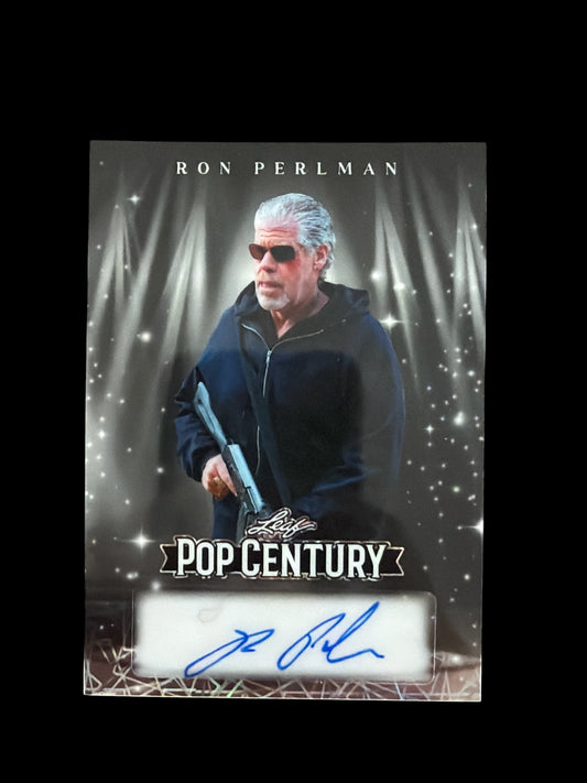 Ron Perlman Auto 1/1 Leaf Pop Century 2026