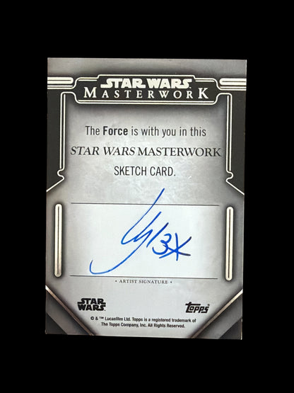 Coleman Trebor Sketch Card Jedi Star Wars Masterwork