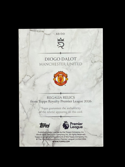Diogo Dalot Regalia Relics /75 Topps Royalty BPL 2026