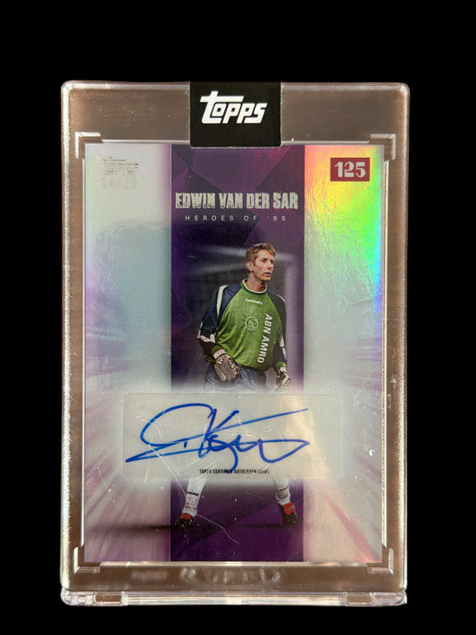 Edwin Van der Sar Auto /25 Heroes of 95 Topps Ajax Amsterdam 125 Jahre