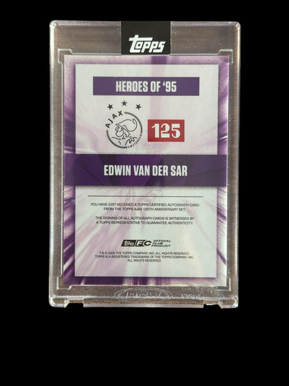 Edwin Van der Sar Auto /25 Heroes of 95 Topps Ajax Amsterdam 125 Jahre