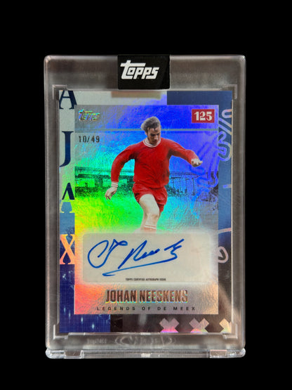 Johan Neeskens Auto /49 Legends of de Meer Topps Ajax Amsterdam 125 Jahre