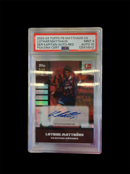 Lothar Matthäus Auto /10 PSA 9 Auto 10 Topps Matthäus Currated Set 2023-24