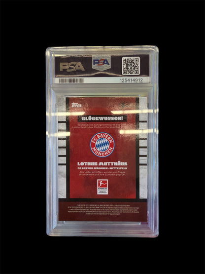 Lothar Matthäus Auto /10 PSA 9 Auto 10 Topps Matthäus Currated Set 2023-24