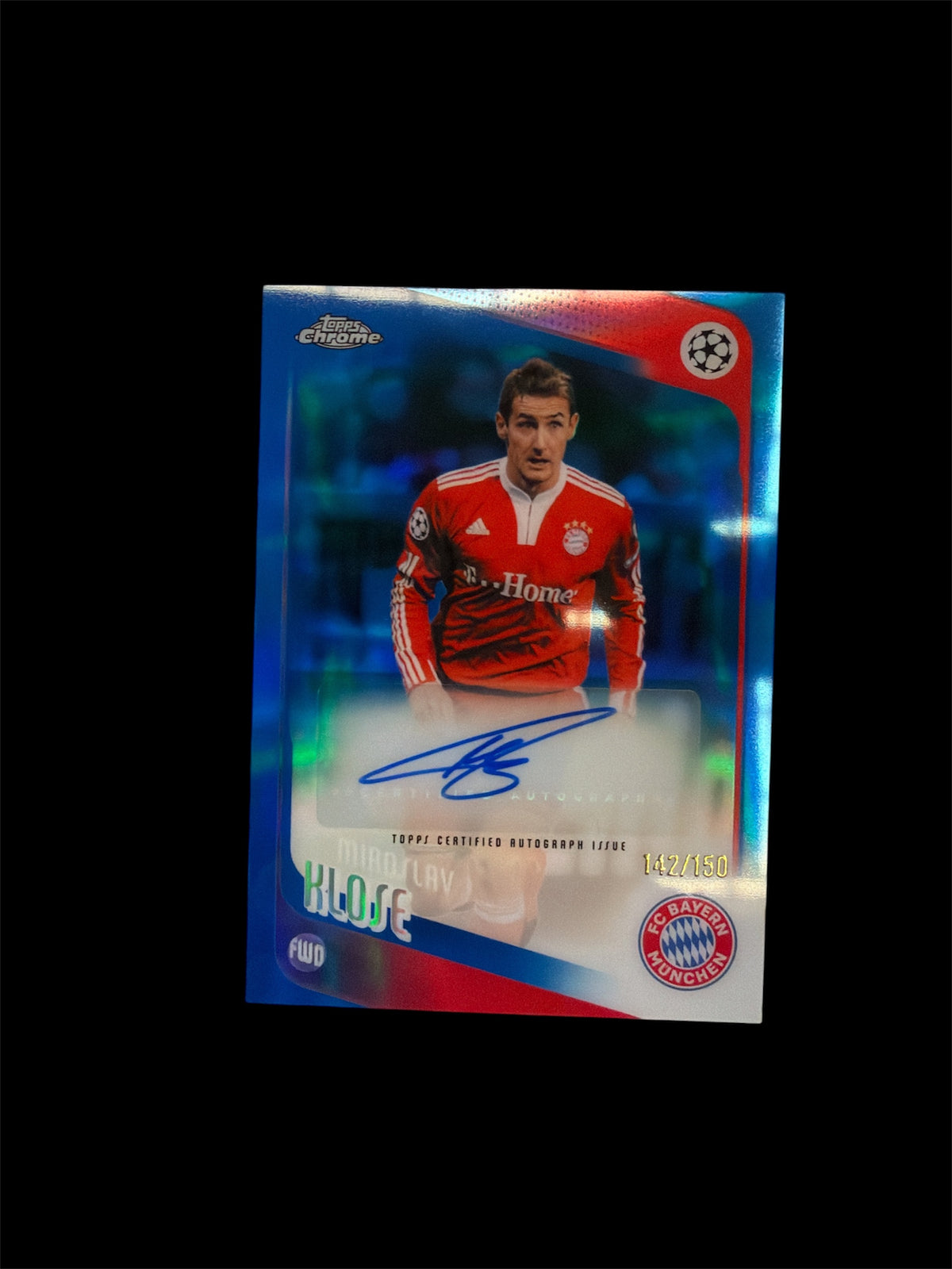 Miroslav Klose Auto /150 Topps Chrome UCC 2025/26