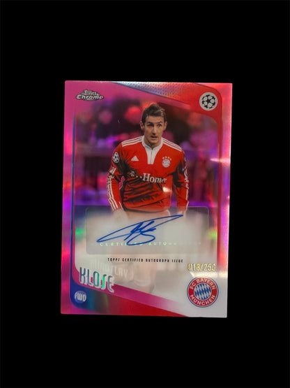 Miroslav Klose Auto /250 Topps Chrome UCC 2025/26