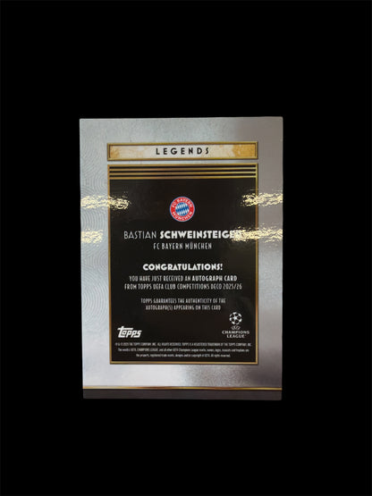 Bastian Schweinsteiger Auto /10 Topps Deco UCC 2025/26
