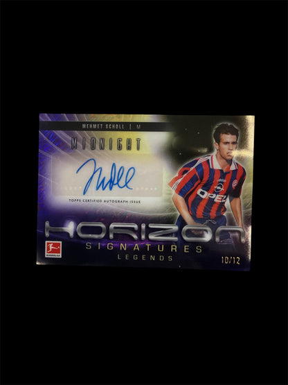 Mehmet Scholl Auto /12 Horizon Signatures Topps Midnight Bundesliga 2024/25