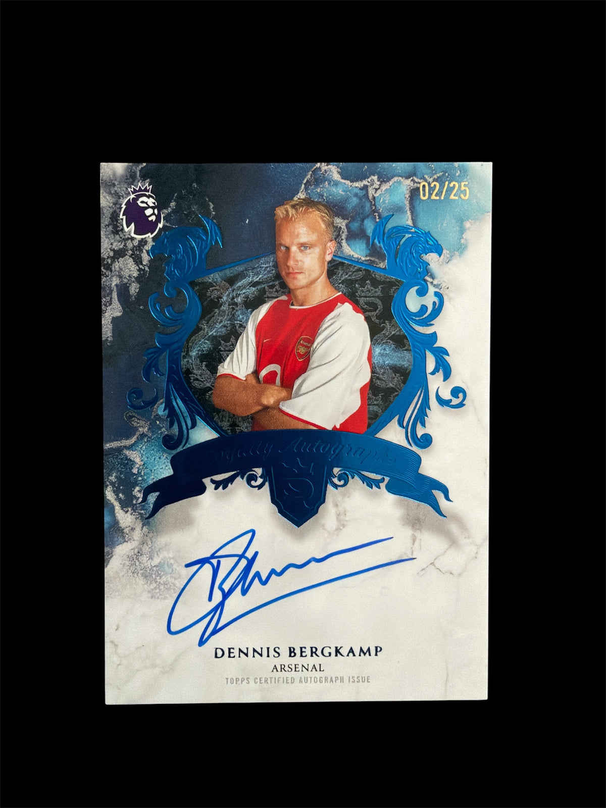 Dennis Bergkamp On Card Auto /25 Topps Royalty BPL 2026