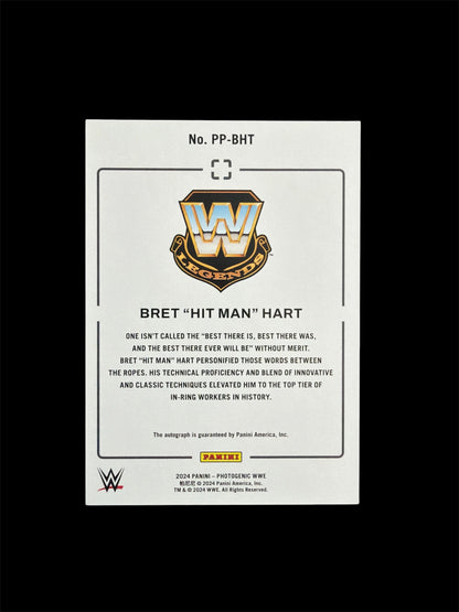 Bret „Hit Man“ Hart Auto Picture Perfect Panini Photogenic WWE 2024
