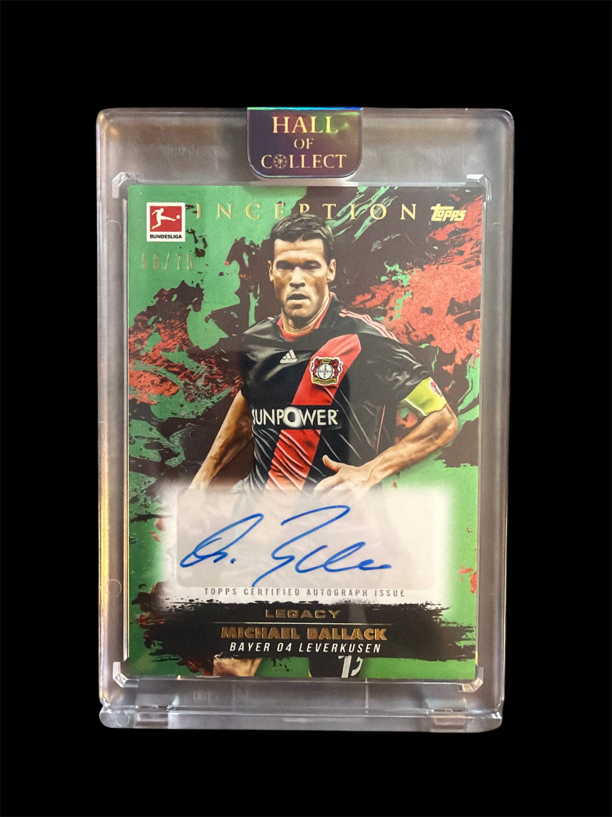 Michael Ballack Auto /75 Topps Inception Bundesliga 2024/25