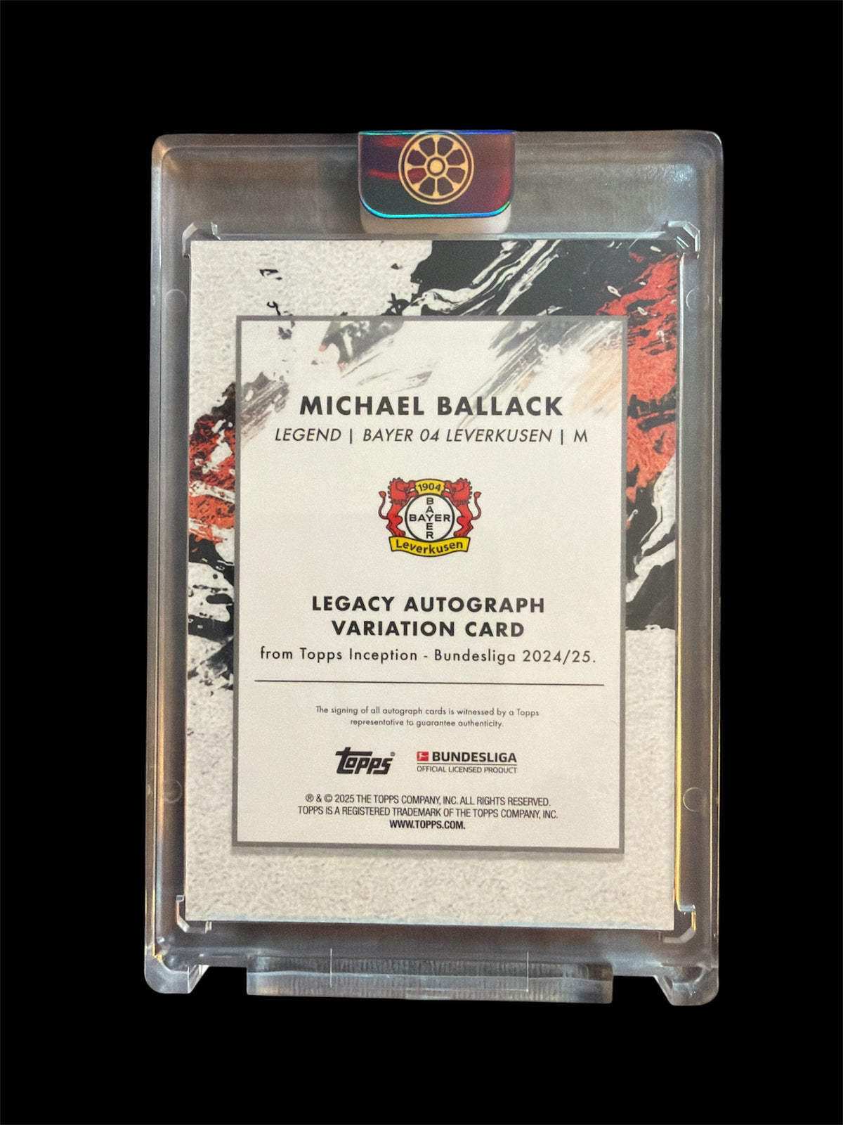 Michael Ballack Auto /75 Topps Inception Bundesliga 2024/25