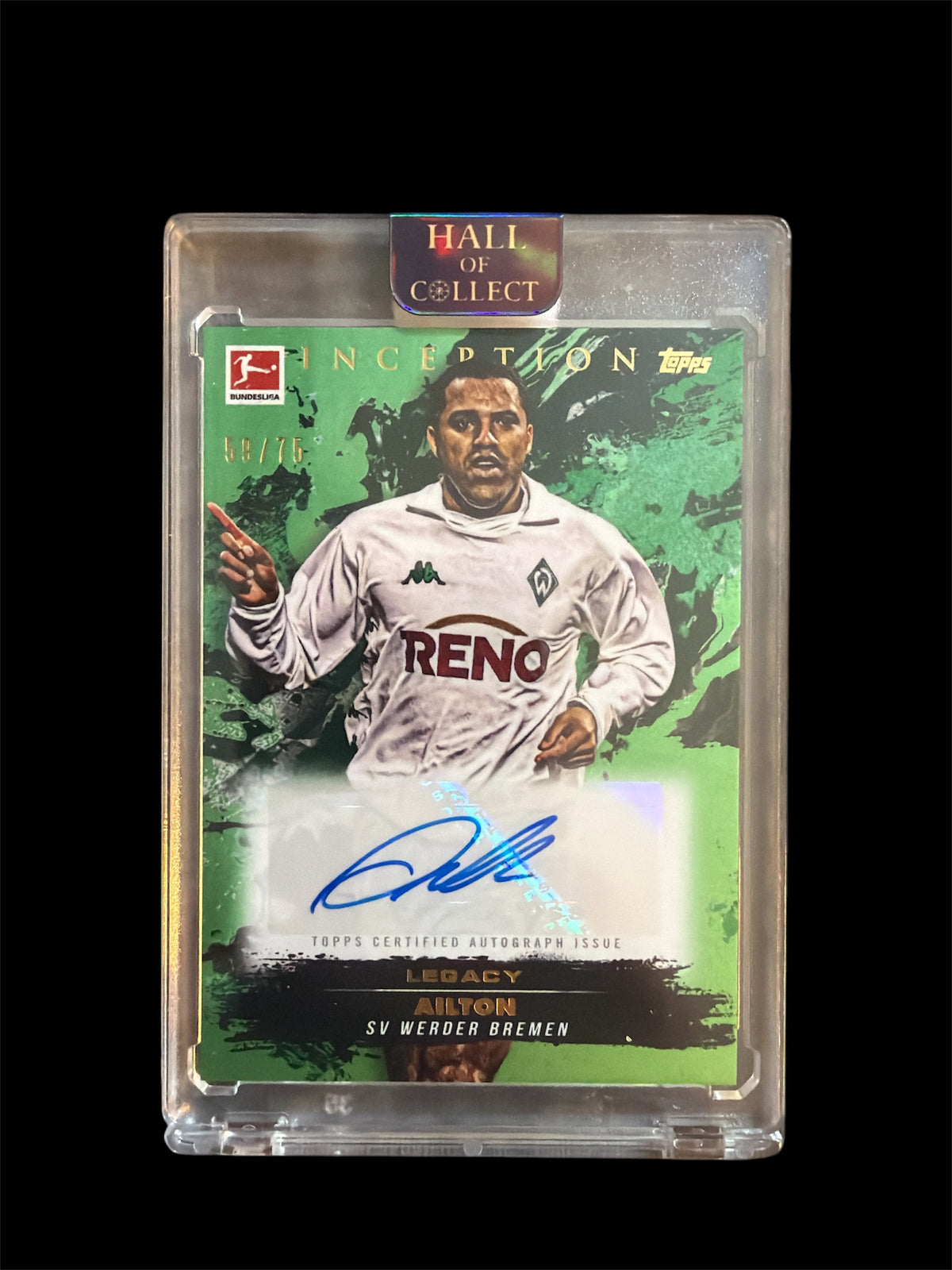 Ailton Auto /75 Topps Inception Bundesliga 2024/25